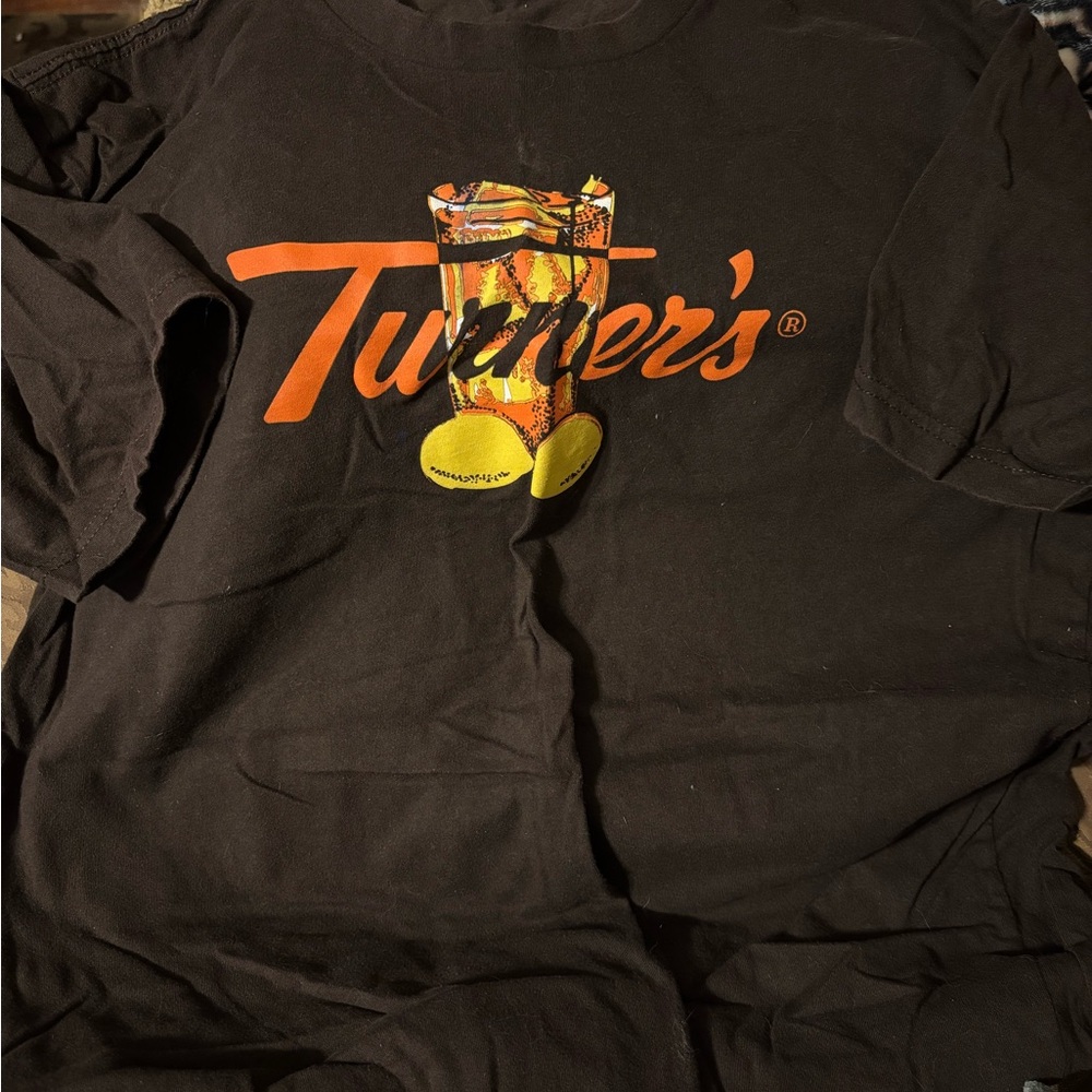 Turner's Brown Short Sleeve Top Large